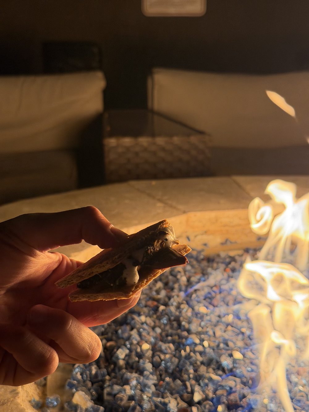S'more at the fire pit
